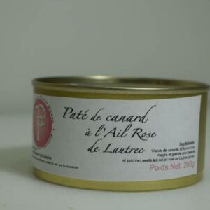 Pâté de canard à l'ail rose de Lautrec 200g