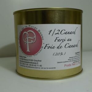 1/2 Canard gras farci au foie gras 2,1kg